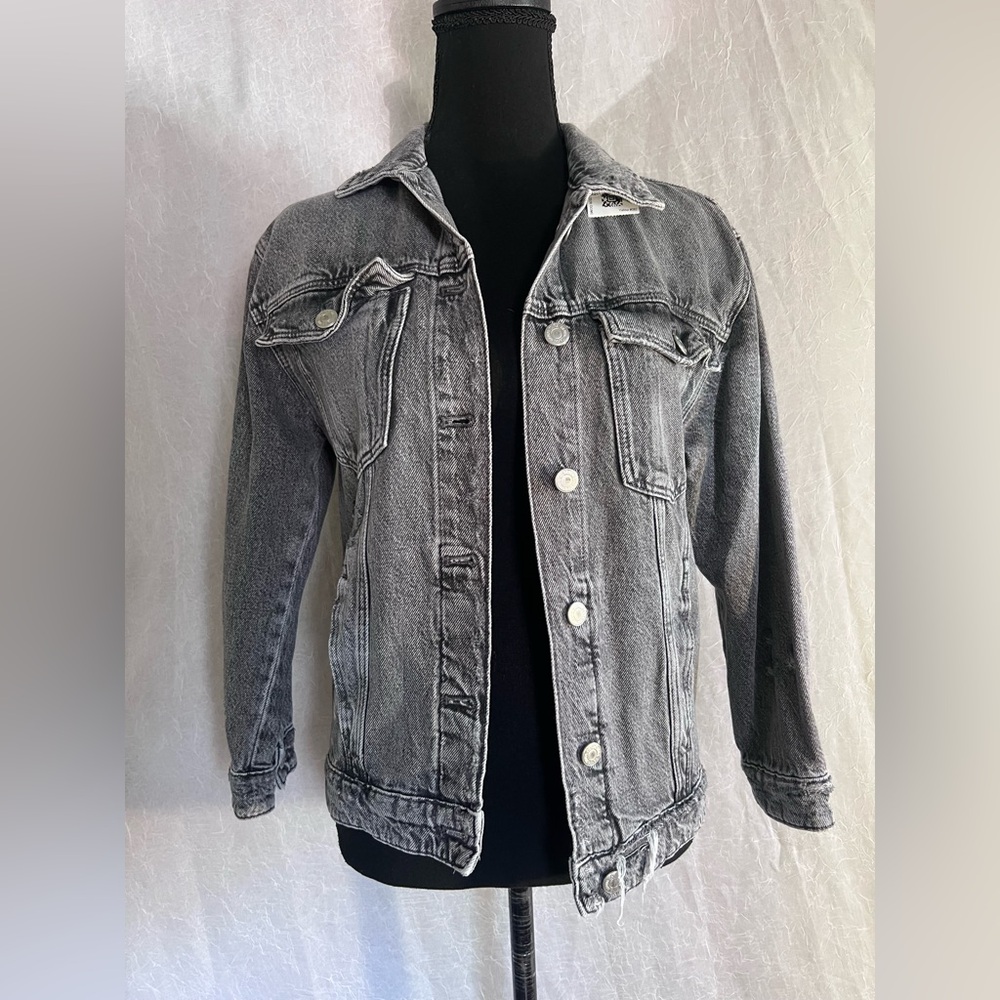 Zara grey denim jacket